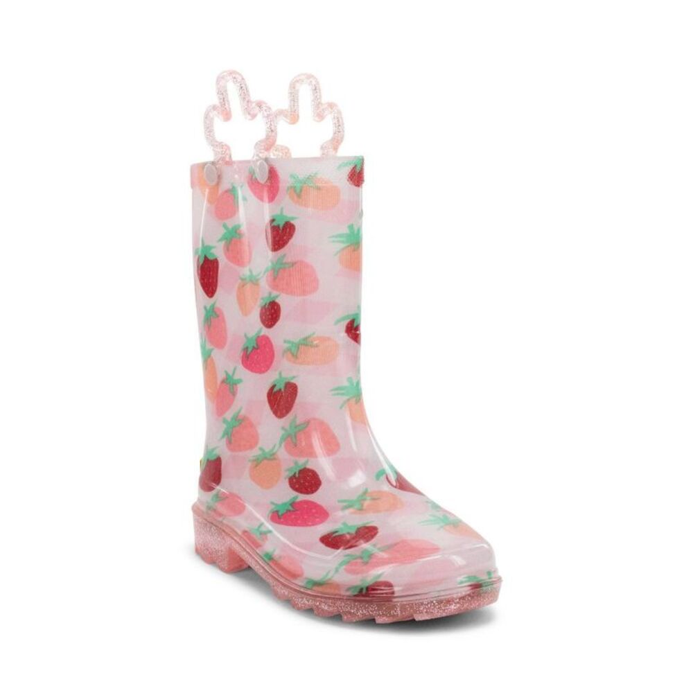 Western Chief Toddler Strawberry Bliss Rain Boots - Pink 8T
